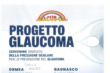 Progetto Glaucoma: screening gratuito della pressione oculare